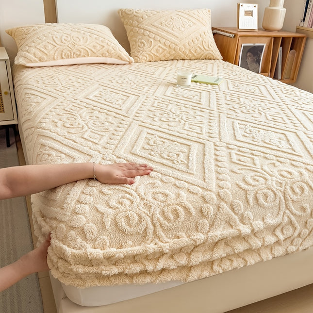 Space-Themed Embossed Taffeta Bedding Set - 3pcs