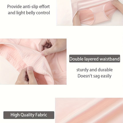 5pcs High-Waisted Comfort Panties