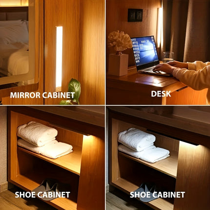 Motion Sensor LED Night Light - USB Rechargeable, Wireless