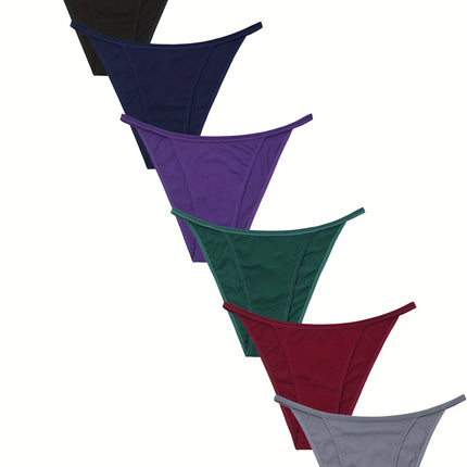 6pcs Seamless Low Waist Briefs