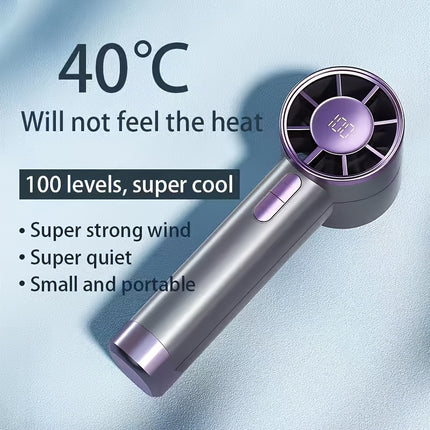 Ultra-Quiet Handheld Fan – Precision Cooling Anywhere