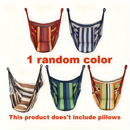 Versatile Canvas Hammock Chair - Indoor/Outdoor Swing for Relaxation