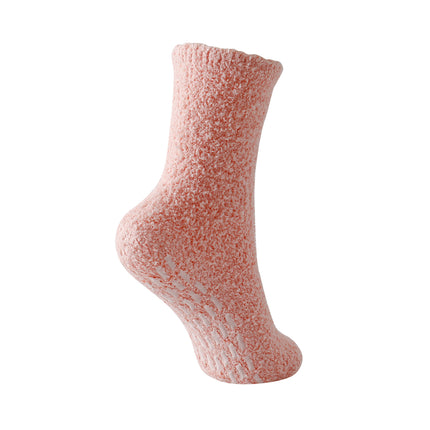 Solid Fuzzy Non-Slip Socks (5 Pairs)