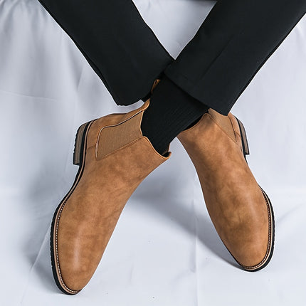 Sleek Black Chelsea Boots for Men