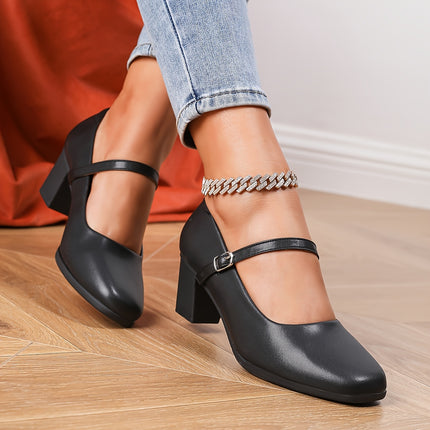 Elegant Black Mary Jane Pumps