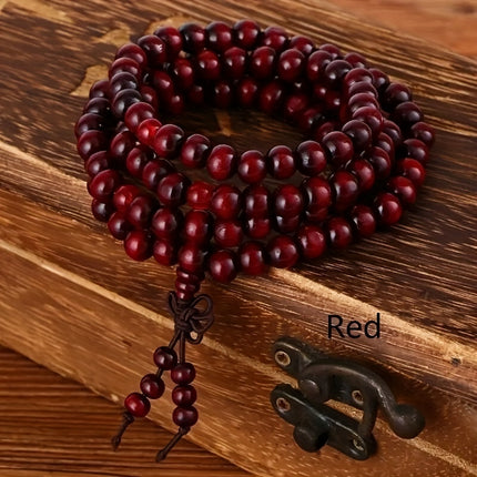Men's 108 Beads Sandalwood Prayer Bracelet