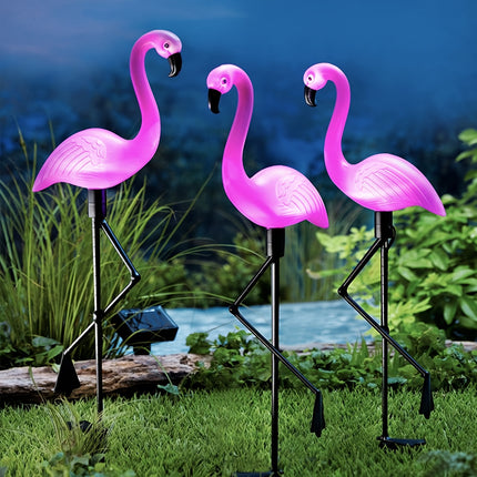 Solar Flamingo Lights - Fun Outdoor Garden Decor