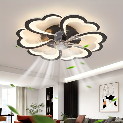 27-inch Modern LED Ceiling Fan with Adjustable Airflow
