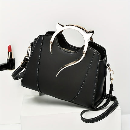 Elegant Cat Ear Tote Satchel