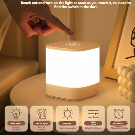 Touch-Control LED Night Light with Rechargeable Power Bank