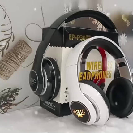 Upgraded Wireless Headphones – Deep Bass, Foldable, Built-In Mic
