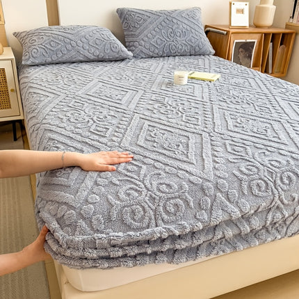 Space-Themed Embossed Taffeta Bedding Set - 3pcs