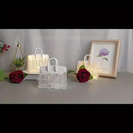 Chic Bag LED Night Light - Romantic 3D Petal Design