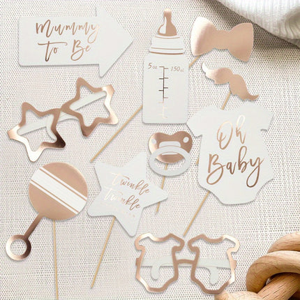 10pcs, Mummy-to-Be Photo Props for Baby Shower