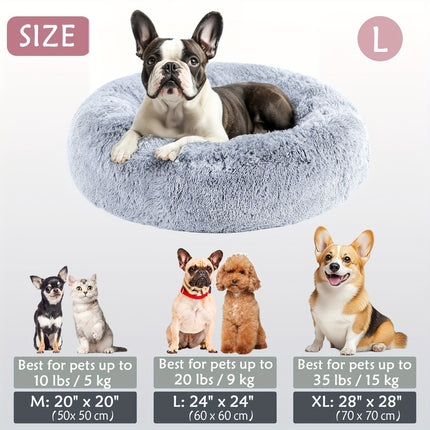 Calming Plush Pet Bed - Monti Bargains