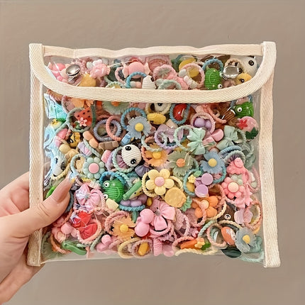 40-60pcs Cartoon Girl Headband Set