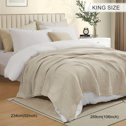 Luxurious 100% Muslin Reversible Comforter – All-Season Quilt