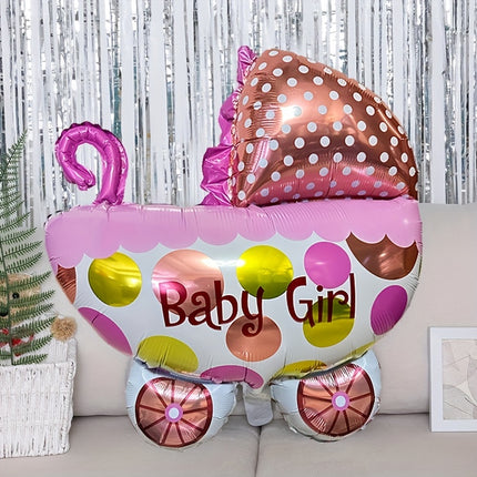 Adorable Baby Cart Gender Reveal Balloon