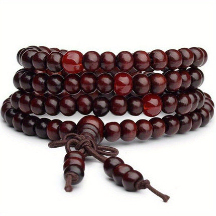 Men's 108 Beads Sandalwood Prayer Bracelet