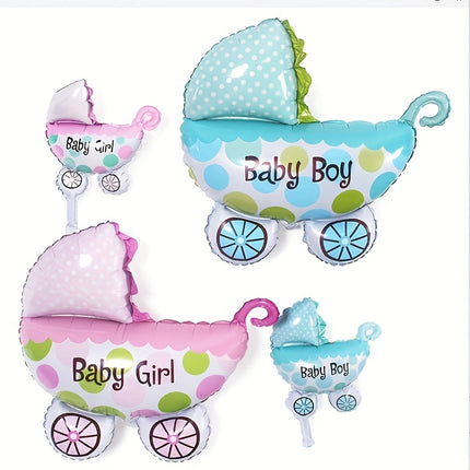 Adorable Baby Cart Gender Reveal Balloon