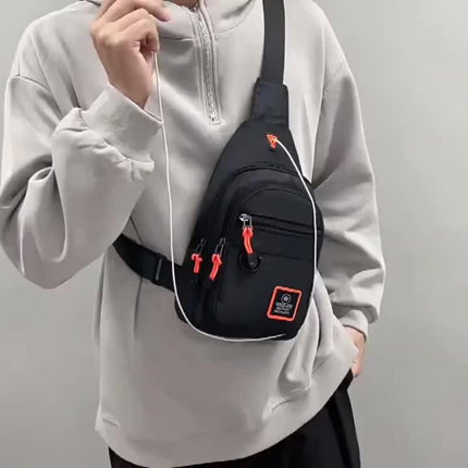 Men's Waterproof Crossbody Chest Bag