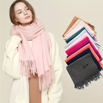 Classic Plain Color Neutral Scarf