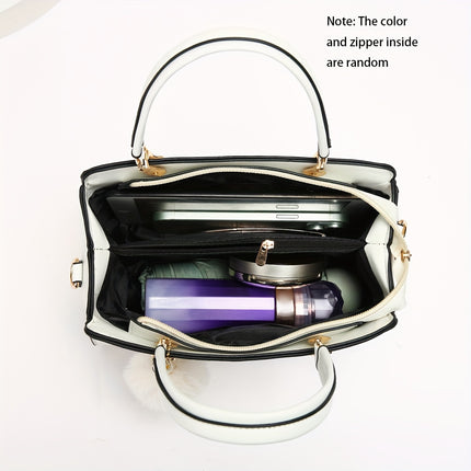 Solid Color Crossbody Handbag