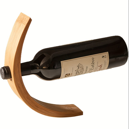 Creative Nan Bamboo Desktop Wine Rack – Elegant Wine Display