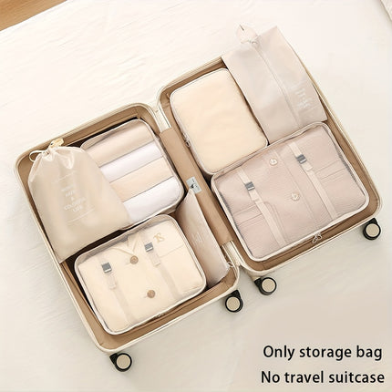 7pcs Travel Packing Organizer Set
