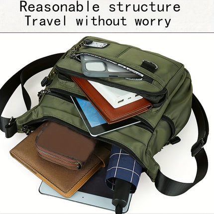 Waterproof Oxford Crossbody Bag
