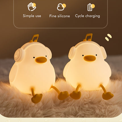 Adorable Duck Night Light – Glow & Melody Magi - Monti Bargains