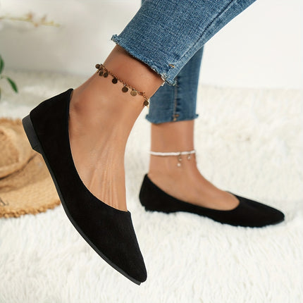 Women's Solid Color Pointed Flats