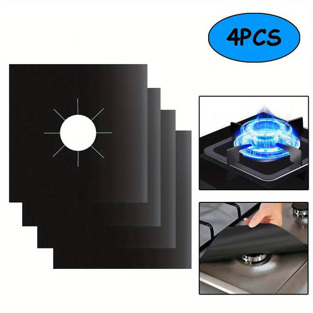4pcs Double Thickness Non-Stick Stove Burner Covers