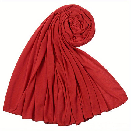 Solid Color Jersey Hijab Scarf