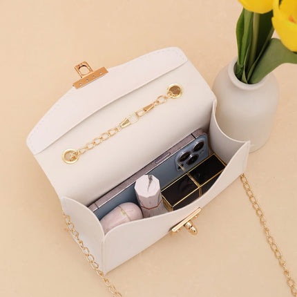 Faux Leather Crossbody Bag with Plush Handle
