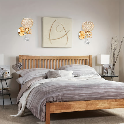 Modern Crystal Wall Sconce – Elegant Lighting for Any Room