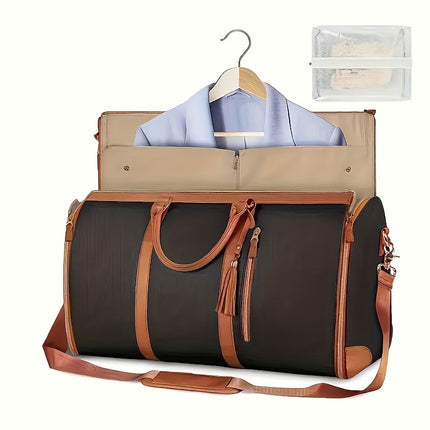 Large Capacity PU Leather Duffel Bag