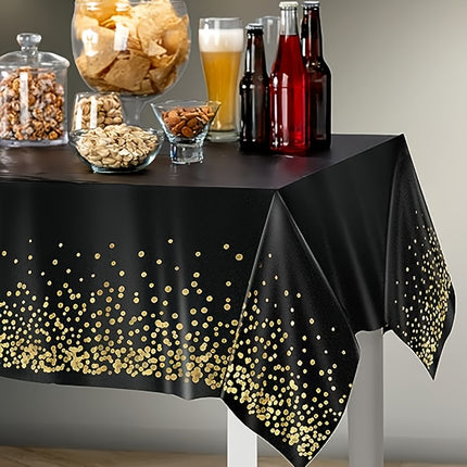 Golden Dot Tablecloth – Elegance Made Easy!