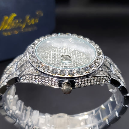 Luxury Men's Diamond Hip-Hop Watch