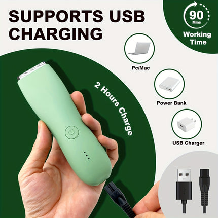 Professional Body & Groin Hair Trimmer for Men & Women