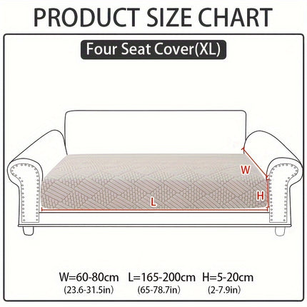 Modern Polar Fleece Sofa Slipcover - Elastic-Fit, Pet-Friendly Protector