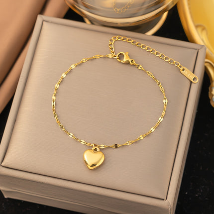 Chic Heart-Shaped Jewelry Set