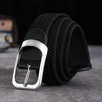 Elastic Woven Belt with Buckle