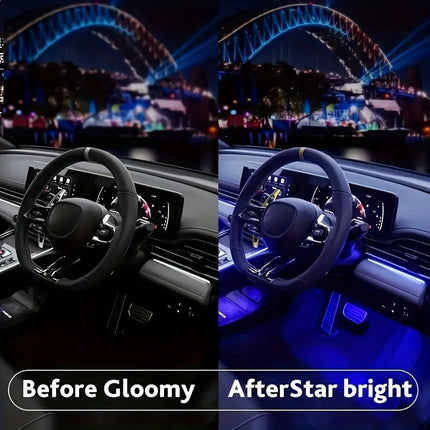 LED Car Interior Lights – Music Sync, Colorful Ambiance