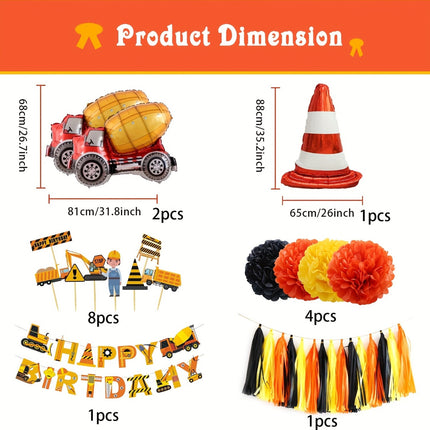 Engineering Tanker Party Set – Perfect for Boys' Birthdays