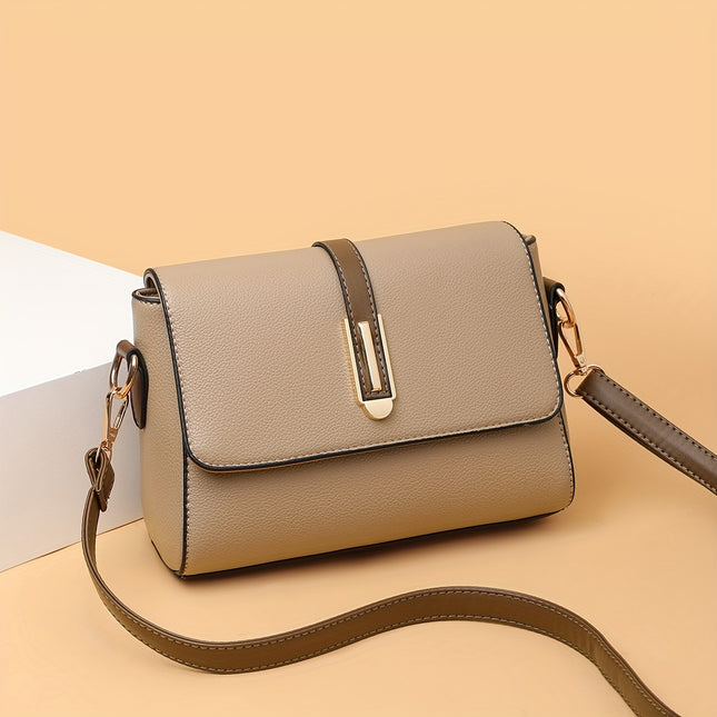 Retro Color Contrast Crossbody Bag