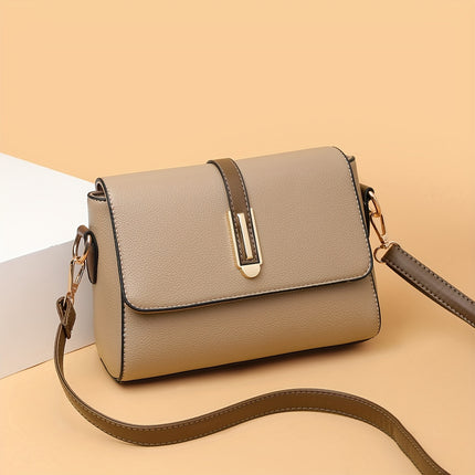 Retro Color Contrast Crossbody Bag