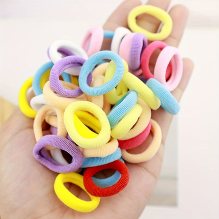 100pcs Vibrant Candy-Colored Hair Ties