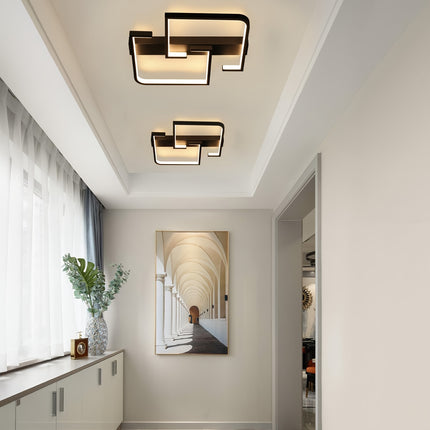 Modern Geometry LED Ceiling Light – Warm & Stylish