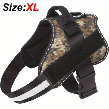 Reflective No-Pull Dog Harness with Easy-Grab Handle - Monti Bargains